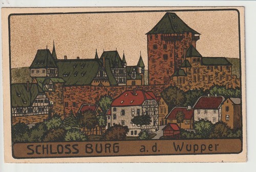 Solingen schloss burg an - ak,