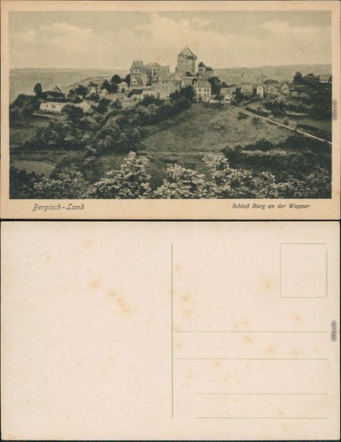 Ansichtskarte burg der - burg, an