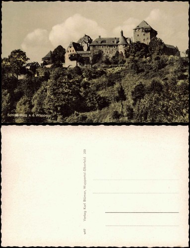 Ansichtskarte burg der - ansichtskarte,