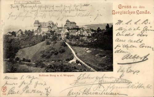 Burg der wupper - ak,