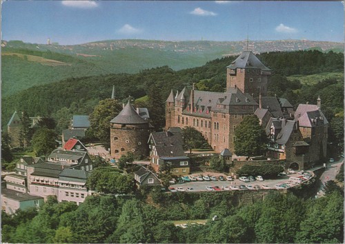 Ansichtskarte schloss burg - ansichtskarte,