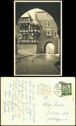 Ansichtskarte burg der - ansichtskarte, an
