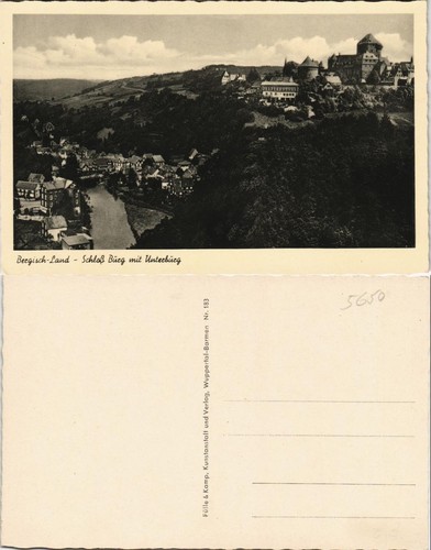 Ansichtskarte burg der - burg, an