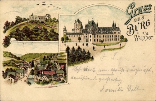 Litho burg der wupper - der,