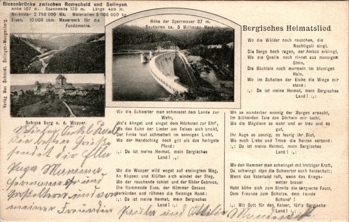 Gruss aus burg solingen - gruss,