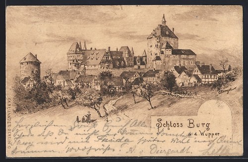 Künstler solingen d - künstler-ak, a.