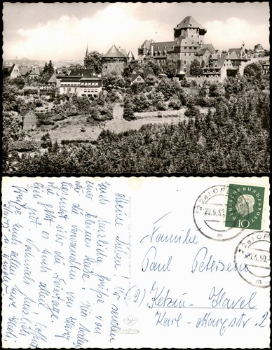Ansichtskarte burg der - burg, an