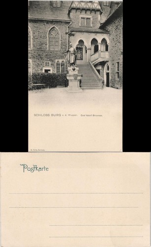 Ansichtskarte burg der - burg, an