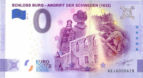 Euro schein schloss burg - schein,