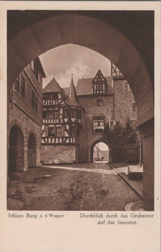 Schloss burg wupper - ak,