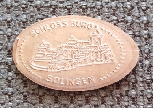 Elongated coin solingen - elongated, coin: